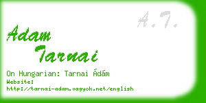 adam tarnai business card
